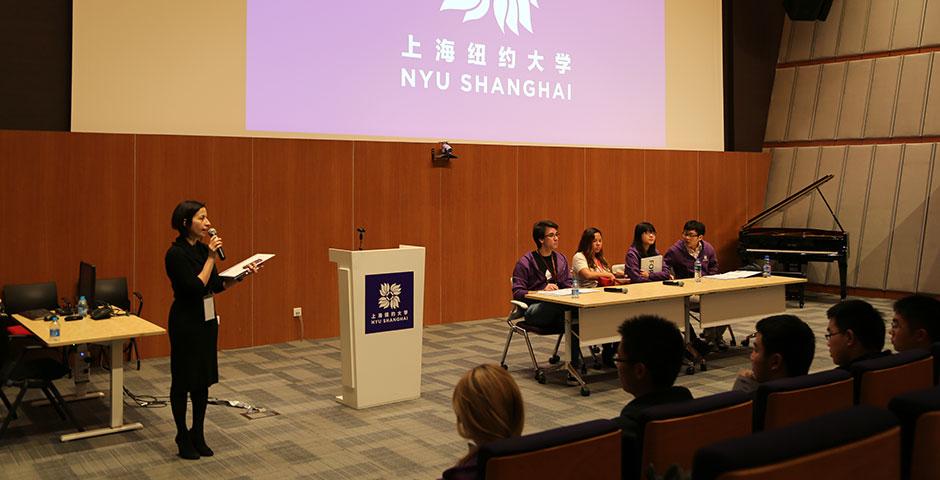 Candidates for the Class of 2019 experience NYU Shanghai through weekends of unique activities with current students, faculty, and staff. February-March 2015. (Photo by Sunyi Wang)