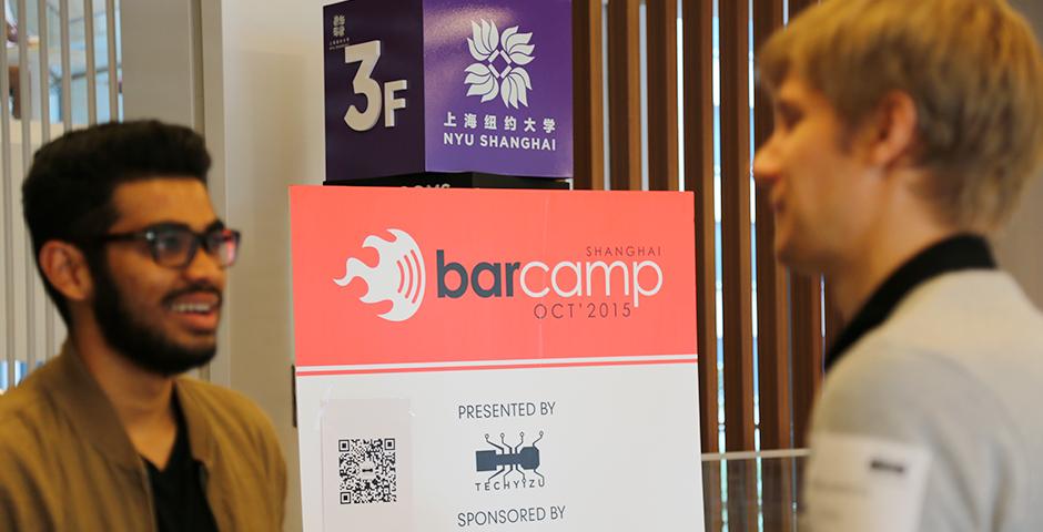 Barcamp at NYU Shanghai on October 24, 2015. (Photo by: Shikhar Sakhuja)