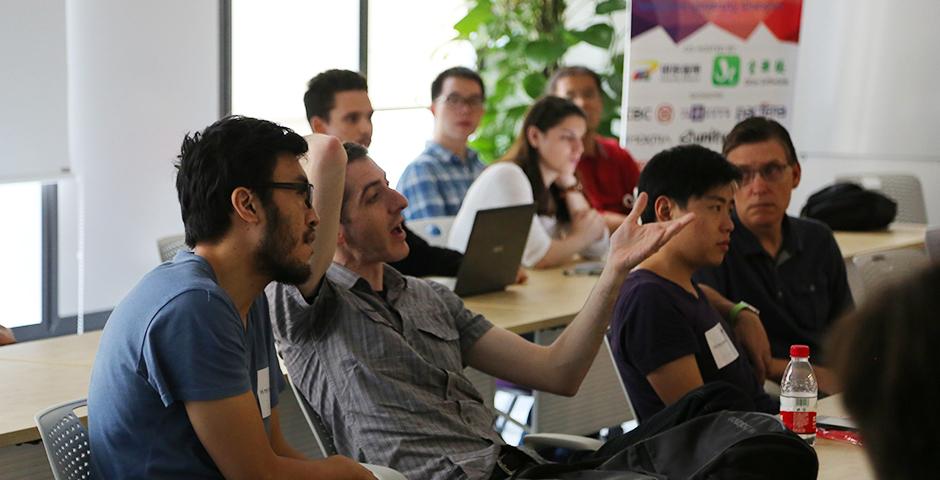 Barcamp at NYU Shanghai on October 24, 2015. (Photo by: Shikhar Sakhuja)