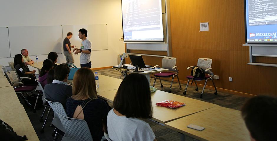 Barcamp at NYU Shanghai on October 24, 2015. (Photo by: Shikhar Sakhuja)