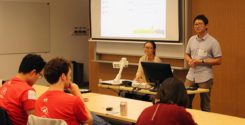 Barcamp at NYU Shanghai on October 24, 2015. (Photo by: Shikhar Sakhuja)