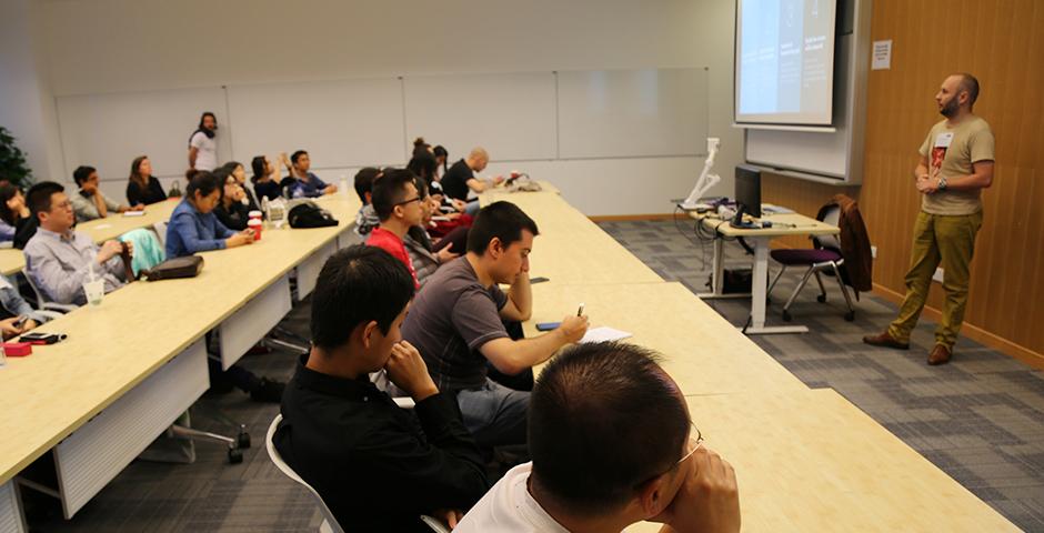 Barcamp at NYU Shanghai on October 24, 2015. (Photo by: Shikhar Sakhuja)