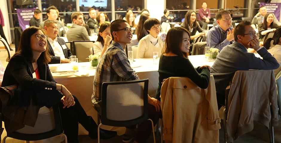 The NYU Global Alumni Programs and NYU Shanghai’s Career Development Center held a launch dinner for the second year of the NYU Alumni Executive Mentor Program on November 12, 2015. (Photo by: Shikhar Sakhuja)