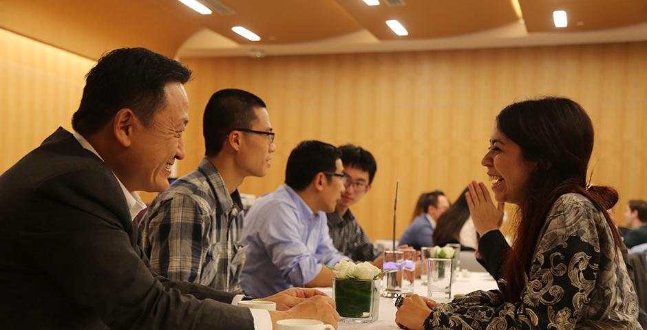 The NYU Global Alumni Programs and NYU Shanghai’s Career Development Center held a launch dinner for the second year of the NYU Alumni Executive Mentor Program on November 12, 2015. (Photo by: Shikhar Sakhuja)