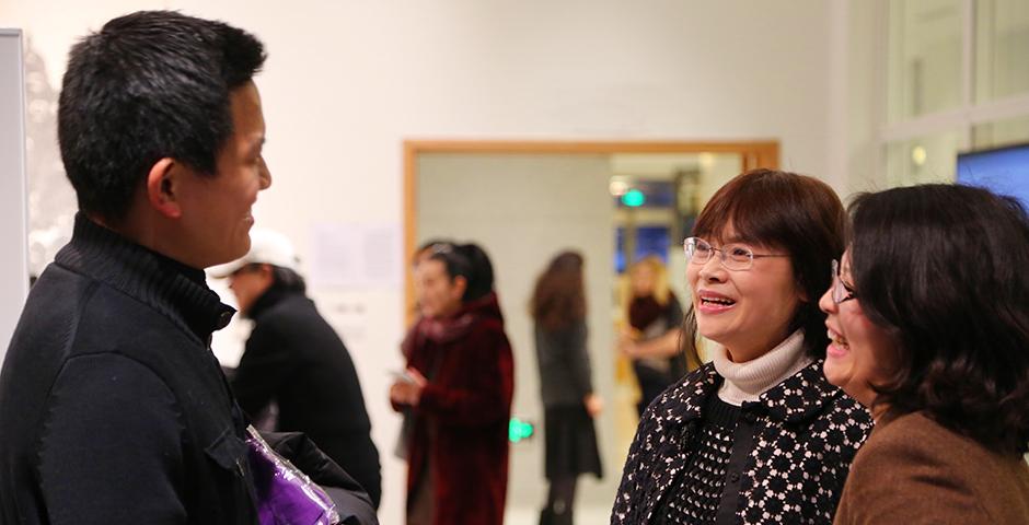 A group show titled REKNOWN, featuring the works of Gerald Pryor and the Chinese artists who studied with him at New York University opened on February 19. (Photo by: Sunyi Wang)