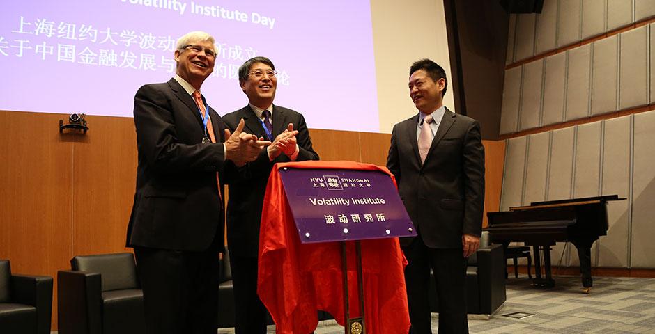 The Volatility Institute at NYU Shanghai (VINS) opens. November 27, 2014. (Photo by Dylan J Crow)