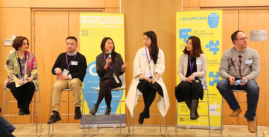 Students from all classes heard from inspiring speakers and attended hands-on workshops at the first ever I Am Limitless Student Conference hosted by Career Development and Academic Advising on February 20. (Photo by: Wenqian Hu)