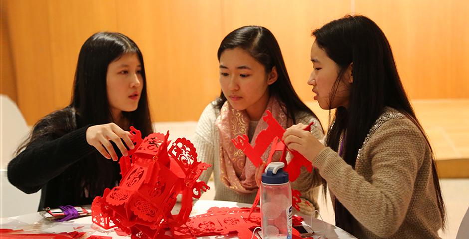 Celebrations for the Lantern Festival, a day marking the rise of the first full moon of the Lunar New Year, included the making of glutinous rice desserts and crafts. (Photo by: Wenqian Hu)