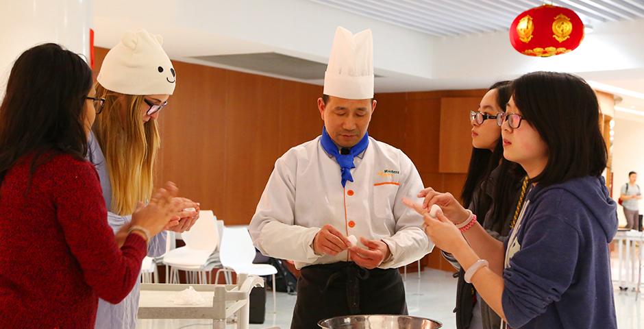 Celebrations for the Lantern Festival, a day marking the rise of the first full moon of the Lunar New Year, included the making of glutinous rice desserts and crafts. (Photo by: Wenqian Hu)