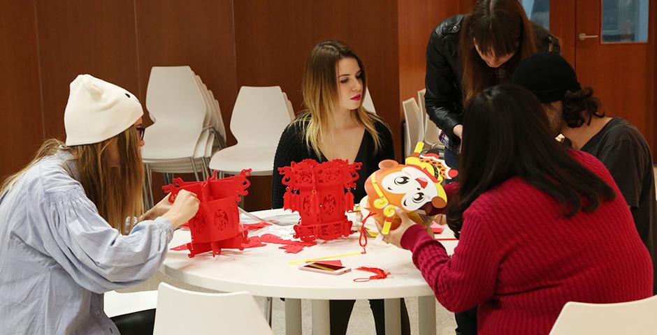 Celebrations for the Lantern Festival, a day marking the rise of the first full moon of the Lunar New Year, included the making of glutinous rice desserts and crafts. (Photo by: Wenqian Hu)