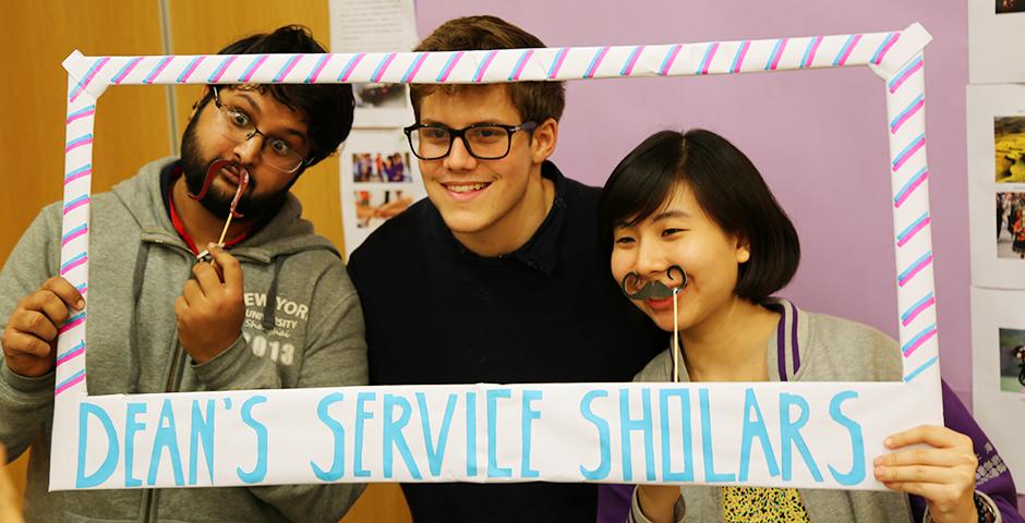 Students worked to raise funds on March 17 through community activities for the upcoming Dean’s Service Scholars trips. Some 60 NYU Shanghai students will be visiting 5 different service projects around China that focus on issues ranging from education to housing. (Photo by: Shikhar Sakhuja)