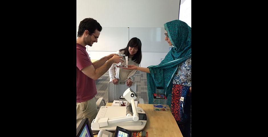 Foundations of Science Chemistry students present their two-month findings on crystal growth. May 12, 2015.