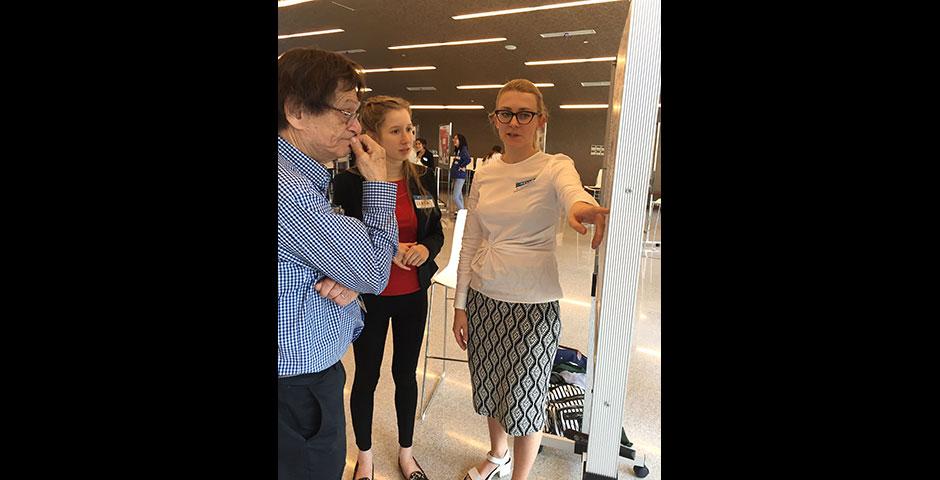Foundations of Science Chemistry students present their two-month findings on crystal growth. May 12, 2015.