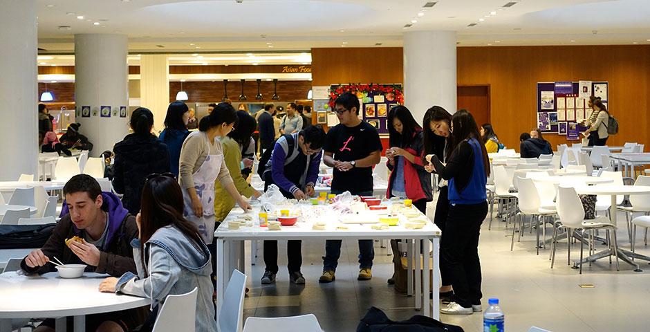 Featuring nearly every type of dumpling imaginable, NYU Shanghai's annual Dumpling Fest gave students something to talk about—and eat! April 10, 2015. (Photo by Yilun Yan)