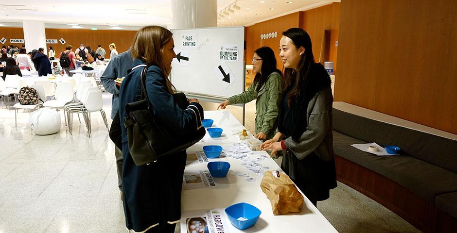 Featuring nearly every type of dumpling imaginable, NYU Shanghai&#039;s annual Dumpling Fest gave students something to talk about—and eat! April 10, 2015. (Photo by Yilun Yan)
