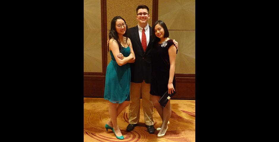 NYU Shanghai&#039;s freshman class dresses up for Amethyst 2014, an end-of-winter cocktail party at Kerry Hotel. December 4, 2014. (Photo by Annie Seaman and Michelle Huang)