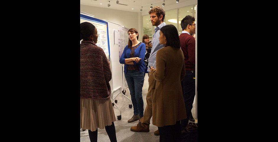 Global Academic Fellows (GAFs) present their Winter Fellowship Projects, a personal or professional research opportunity that contributes to the intellectual life or future development of NYU Shanghai and the GAF Program. March 13, 2015. (Photo by Charlotte San Juan)