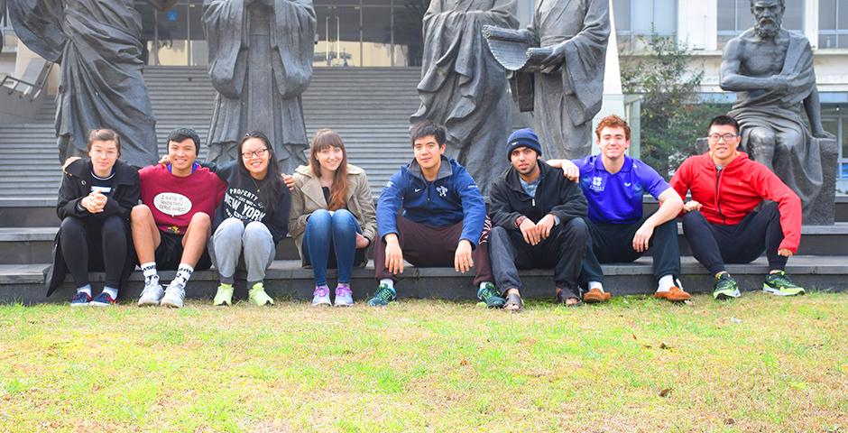 NYU Shanghai Tennis won big in its team debut after a hectic day of action on November 14 at a tournament hosted by Xi'an Liverpool University (Photo by: Jose Reyes)