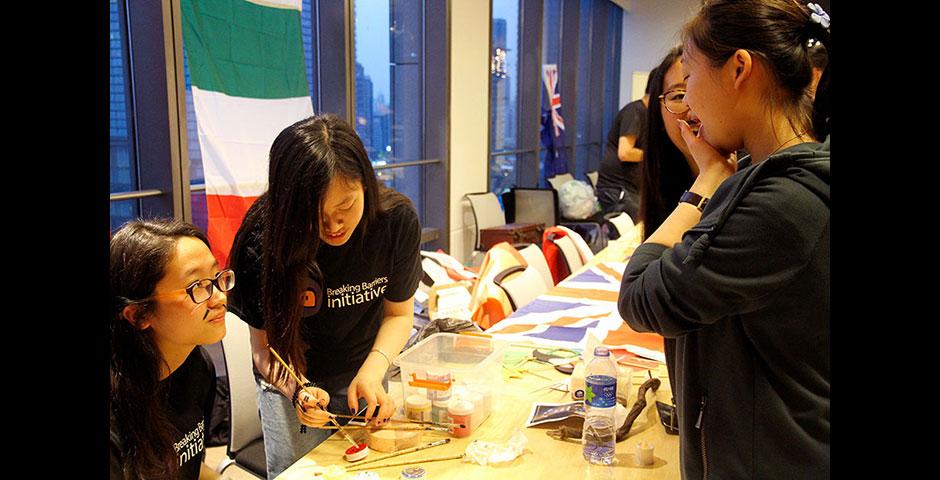 Breaking Barriers Initiative (BBI) hosts an End-of-Year Cultural Evening, featuring a multicultural art exhibition, food, face painting, performances, and more. May 7, 2015. (Photo by Zhijian Xu)