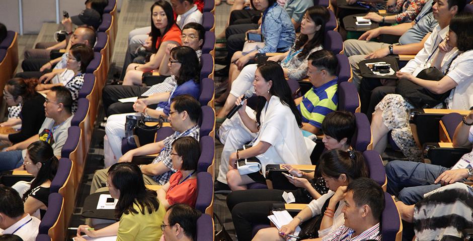 上海纽约大学2015年新生家长见面会于8月22日上午举行。（摄影：吴一斐）