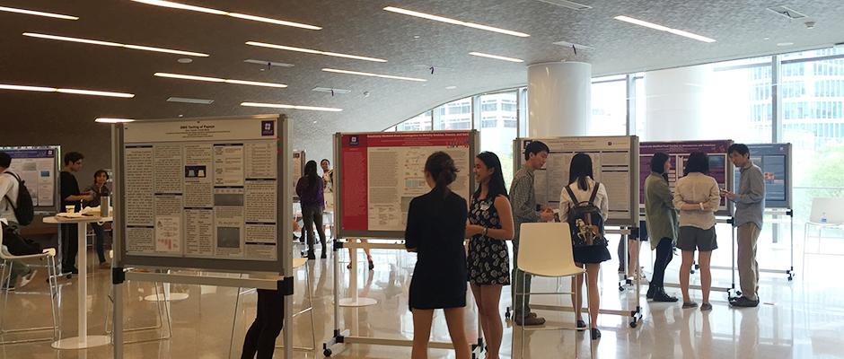 FoS biology lab final project presentation hold on NYU Shanghai’s second floor, café on May 13, 2015. (Photo by Wenshu Li)