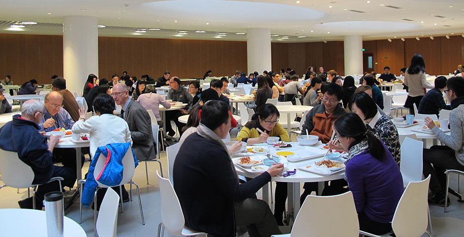 NYU Shanghai&#039;s cafeteria now offers a healthier, more diverse range of food options for students, faculty, and staff. Spring 2015.
