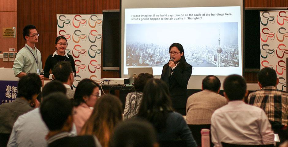 Sila Connection arrives at NYU Shanghai for its inaugural Shanghai conference. December 5-7, 2014. (Photo by Kadallah Burrowes)