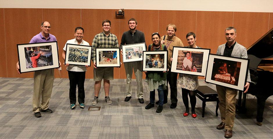 The NYU Shanghai community honors those impacted by the devastating Nepal earthquake with a candlelight vigil and a benefit event hosted in conjunction with the Rotary of Shanghai. May 10, 2015. (Photo by Ng Meizhi)