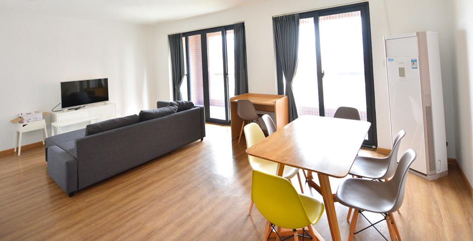 Living room of shared apartment