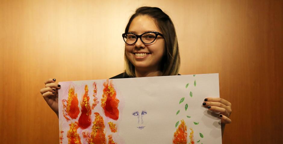 NYU Shanghai students created art pieces reflective or their identity or multiple identities as part of Ally Week on November 7. (Photos by: NYU Shanghai)
