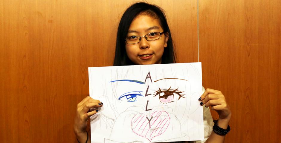 NYU Shanghai students created art pieces reflective or their identity or multiple identities as part of Ally Week on November 7. (Photos by: NYU Shanghai)