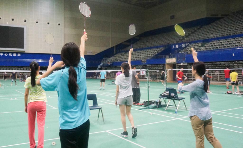 Badminton Training, September 22. (Photo by Zhijian Xu)