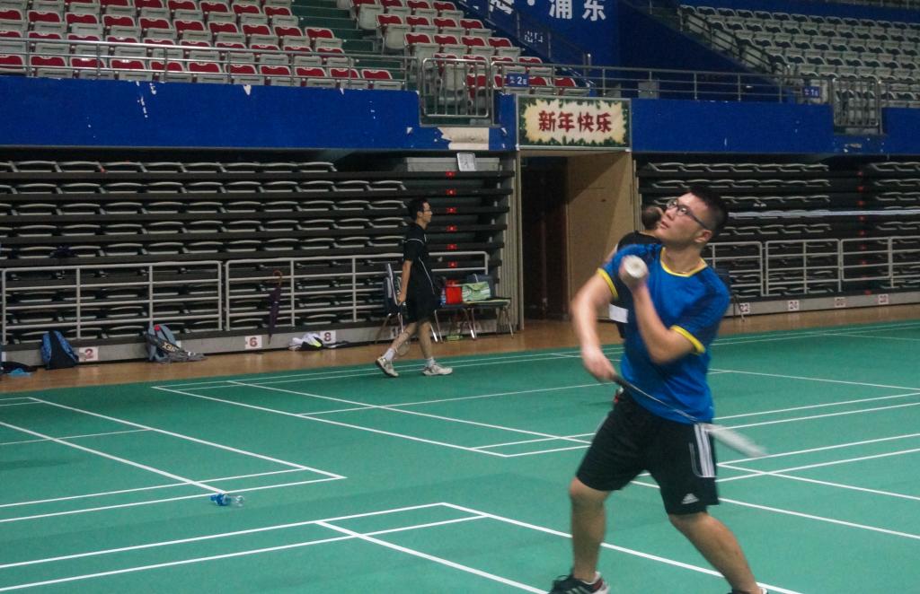 Badminton Training, September 22. (Photo by Zhijian Xu)