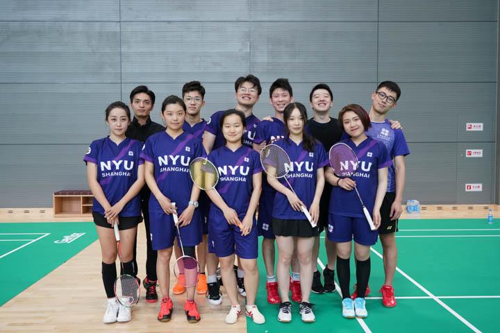 The NYU Shanghai badminton team had an exciting start, racking up two wins and one loss, eventually advancing to the semi-finals. They won a 3 -2 victory over Wenzhou Kean University and a 3 -1 victory over University of Shanghai for Science and Technology (USST) before losing to XJTLU 2-3.