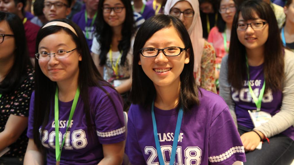 Class of 2018 Convocation, August 17, 2014. (Photo by Rhine Lu)