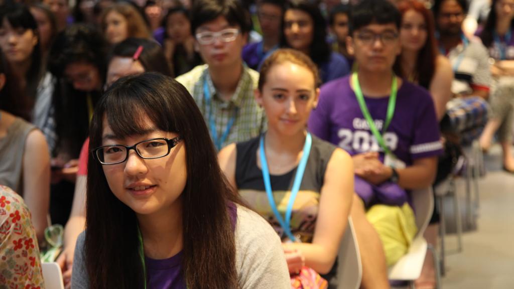 Class of 2018 Convocation, August 17, 2014. (Photo by Rhine Lu)