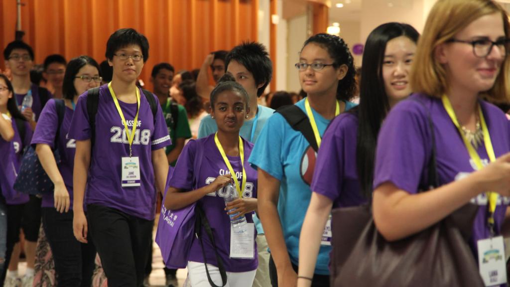 Class of 2018 Convocation, August 17, 2014. (Photo by Rhine Lu)