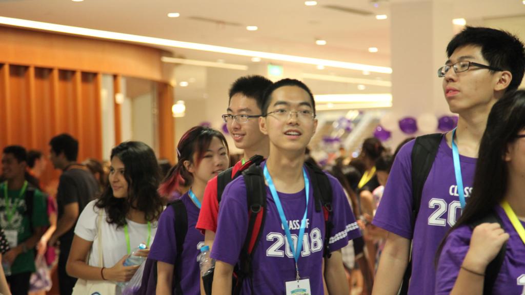 Class of 2018 Convocation, August 17, 2014. (Photo by Rhine Lu)