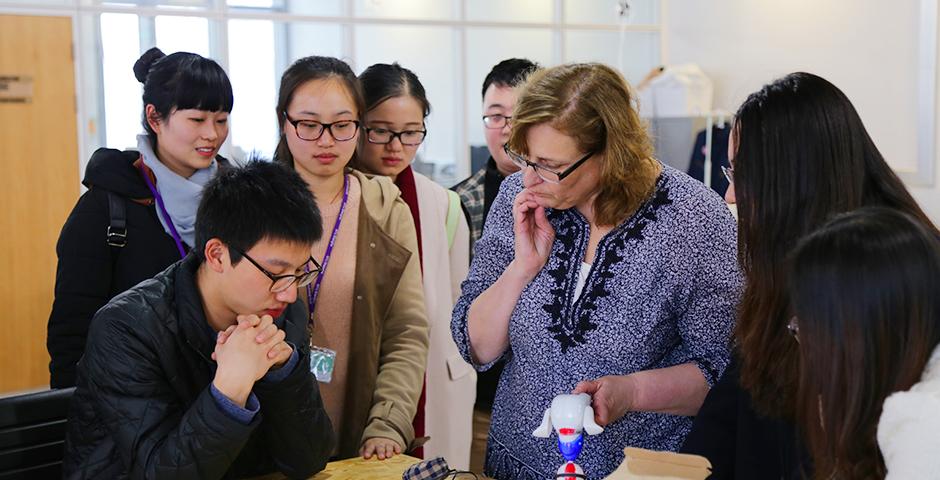 The Assistive Technology Workshop, held March 12 and 13, highlighted devices that can provide those with special needs additional convenience for a variety of tasks and featured a number of industry specialists, as well as the greater NYU Shanghai community. (Photo by: NYU Shanghai)