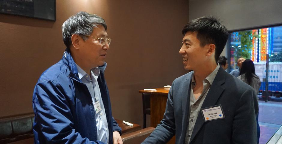 On May 11, the NYU Alumni Executive Mentor Program saluted 31 alumni professionals and their mentee students at an annual appreciation dinner celebrating the completion of yet another successful academic year. (Photo by: NYU Shanghai)