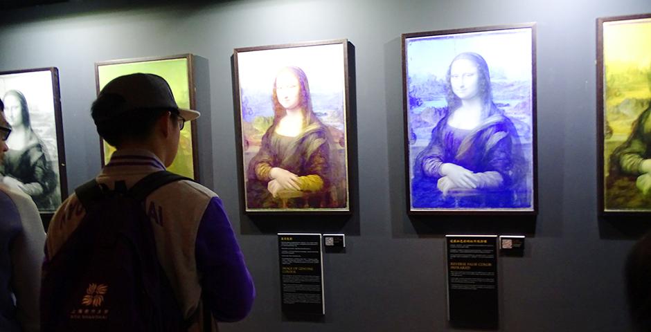 NYU Shanghai students took a Saturday off campus to explore the renowned exhibition, "Da Vinci: The Genius" at The Hub. The exhibit showcased models of Da Vinci's inventions as well as reprints of his most famous pieces of art. (Photo by: Annie Seaman)