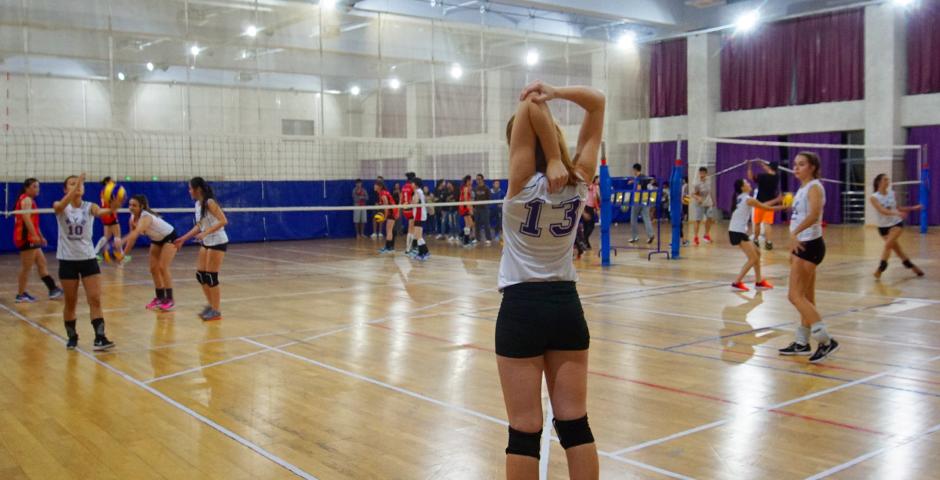 The NYUSH Women&#039;s Volleyball team took to court against ENCU, losing out to the partner school on October 20. (Photos by: Nacole Abram)