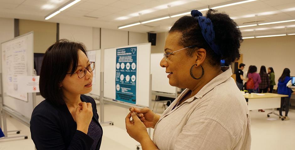 The English for Academic Purposes program presented an end-of-semester show that featured themes including intercultural communication and narratives of science. (Photos by: NYU Shanghai)