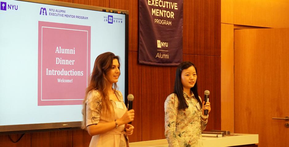 The NYU Executive Alumni Mentor Program allows NYU Shanghai students to connect with executive level NYU alumni currently working in Asia and start building their professional network outside of the school community. On October 14, 32 students had the first opportunity to meet with their mentors who will be offering them expert insight and advice with careers in industry-leading companies ranging from Kohlberg Kravis Roberts to Intel. (Photos by: NYU Shanghai)
