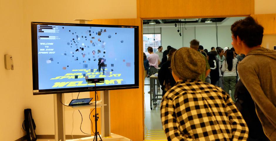 The end-of-semester Interactive Media Arts Show on May 19 saw students present creations from a huge span of courses including &quot;The Nature of Code,&quot;  &quot;Exploring Sonic Environments,&quot; and &quot;Animation.&quot; (Photos by: NYU Shanghai)