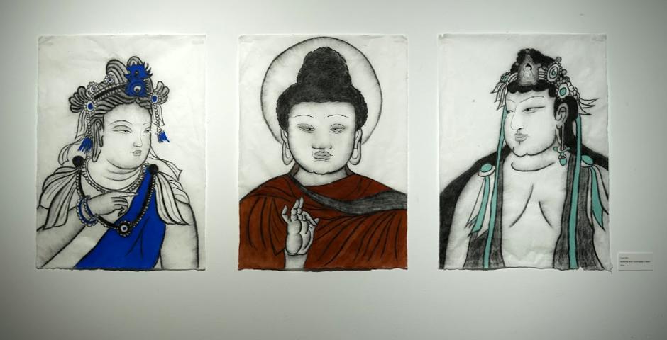 "Buddhas with Dunhuang Colors" by Yushi Wu ’19