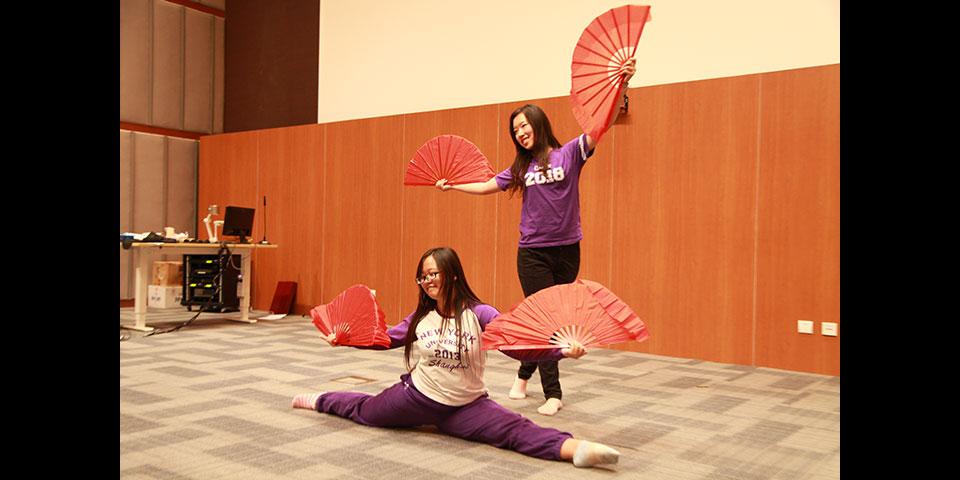 As a fundraiser for the Deans' Service Scholars program, NYU Shanghai students performed and competed for the title of Shanghai Phenomenon. November 13, 2014. (Photo by Kylee Madison Borger)