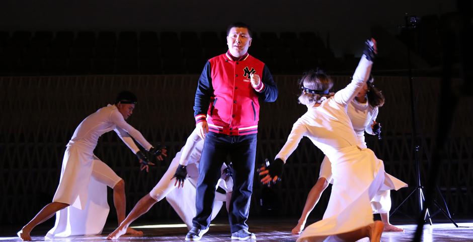 “城市迷阵”项目获得上海音乐学院和同济大学的支持，在上海交响乐团音乐厅上演。上海纽约大学2015年Reality Show也在此举行。（摄影：NYU Shanghai）