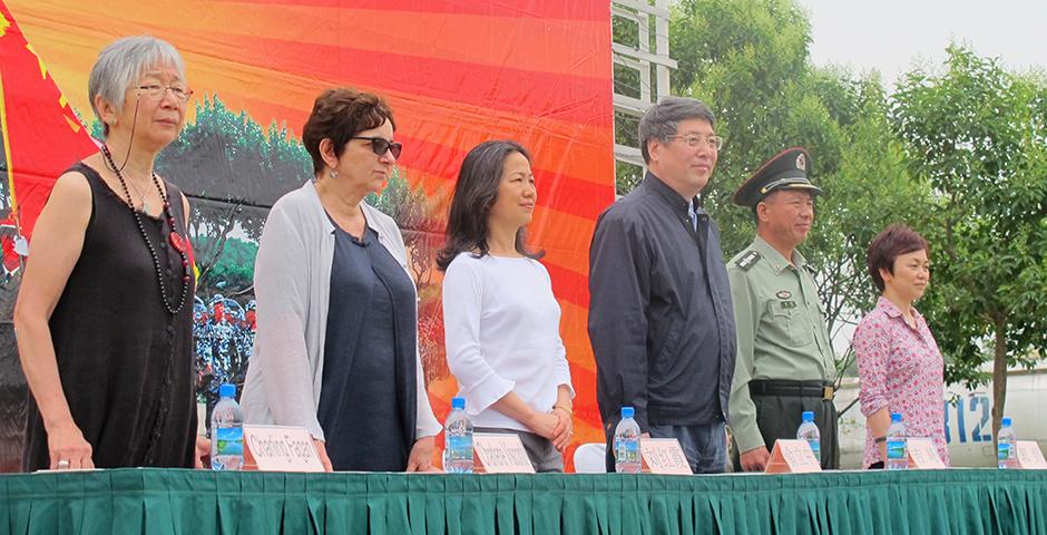 Over 150 Chinese freshmen, a handful of sophomores and one volunteer foreign student participated in compulsory military training for 10 days at a drill camp west of Shanghai. (Photos by: NYU Shanghai)