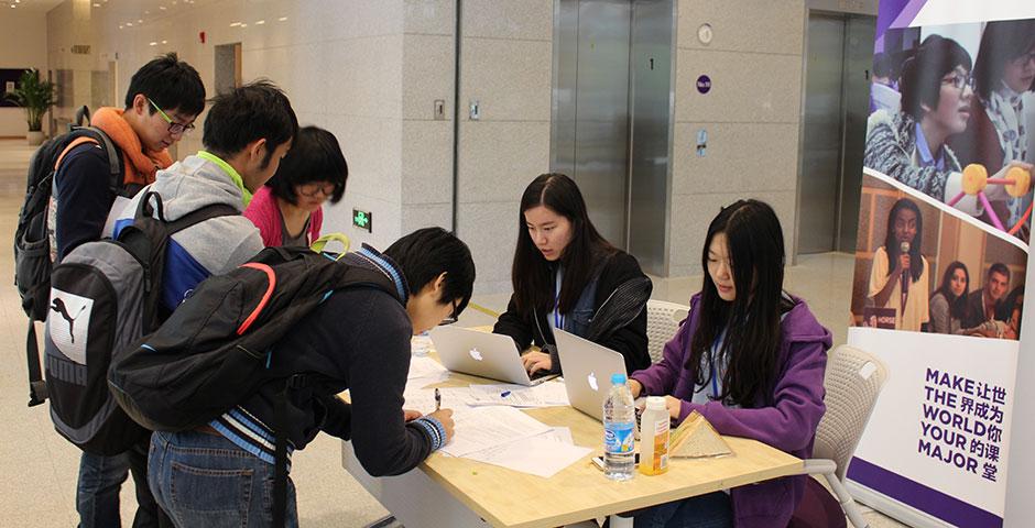 250 of the world's top student programmers competed in HackShanghai, a 24-hour coding marathon. November 15-16, 2014. (Photo by Sunyi Wang)